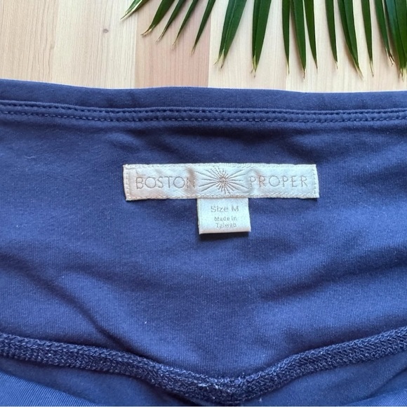 Boston Proper Navy Blue Stretchy Wide Leg Pants - Size M - Picture 6 of 10